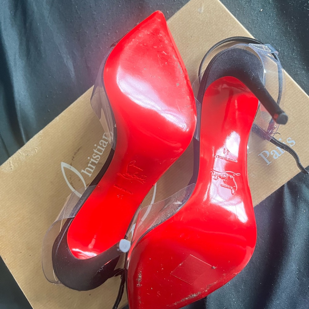 Christian Louboutin Black Heels with Red Soles